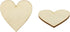 Shapenty Unfinished Wooden Hearts Bulk Blank Wood Slices Discs DIY Craft Cutout Pieces for Wedding Guest Signing Book Frame Album Valentine Christ...