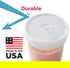 Mason Jar Drink Lid, Wide Mouth, White, Pack of 2...