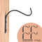 4 Inch Iron Wall Hooks for Plant Hanger Bracket Indoor Outdoor, Wall Mount Rustic Decor for Light, Lanterns Fence, Bird Feeders, Wind Chimes...