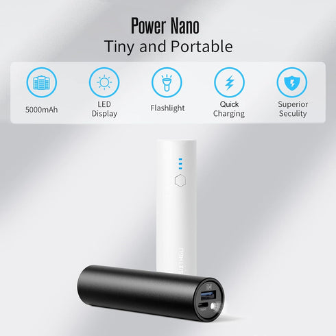 Portable Charger, Power Bank, S03 2-Pack 5,000mAh Battery Pack with Fast Charging USB-C (in&Out) and Flashlight for iPhone 15/15 Plus/15 Pro/15 Pr...