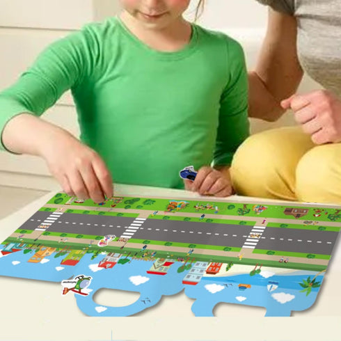 Reusable Sticker Books for Kids, Travel Removable Toddler Vehicle Sticker Books for 3 4 5 Year Old Girls Boys Birthday Gifts Educational Learning ...