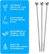 15PCS Cocktail Picks for Drinks, Stainless Steel Cocktail Toothpicks, Reusable Cocktail Skewers, Garnish Picks Bloody Mary Skewers, Metal Martini ...
