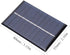 2Pcs Solar Panels Solar Battery Charger Solar Power Bank 0.6W 5V Waterproof Polysilicon 80x55mm Solar Panel Charging Power Board Charger for Multi...