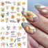 12 Sheets Lily Flowers Nail Stickers Water Transfer Decals Slider Nail Art Decorations White Flower Green Leaf Geometric Line Sliders Spring Flora...