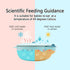 Stainless Steel Baby Feeding Bowl, Toddler Suction Plate with Lid Spoon and Fork, Perfect for Children (Blue)...