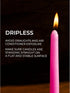 CANDWAX 8 inch Taper Candles Set of 4 - Dripless and Smokeless Candle Unscented - Slow Burning Candle Sticks - Pink Candles Taper...