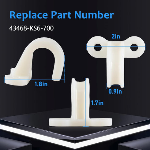 HIMARKLIF Rear Brake Hose Guide, Rear Brake Hose Compatible with Honda CR125R CR250R CR500R 1988-2001 XR650R 2000-2007 Replace#:43468-KS6-700...