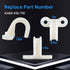 HIMARKLIF Rear Brake Hose Guide, Rear Brake Hose Compatible with Honda CR125R CR250R CR500R 1988-2001 XR650R 2000-2007 Replace#:43468-KS6-700...