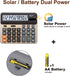Comix Desktop Calculator, Large Computer Keys, 12 Digits Display, Champaign Gold Color Panel, C-2735...