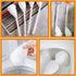 Abaodam Toilet Brush Cleaners White Soft Toilet Bowl Brush Mop Toilet Scrubber with Long Handle for Bathroom Accessories Toilet Scrubber Cleaning ...