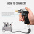 Industrial Air Blow Gun, with Brass Adjustable Air Nozzle and 3 Air Flow Extension, and 6 Sealing Rings, Pneumatic Tools Air Compressor Accessorie...