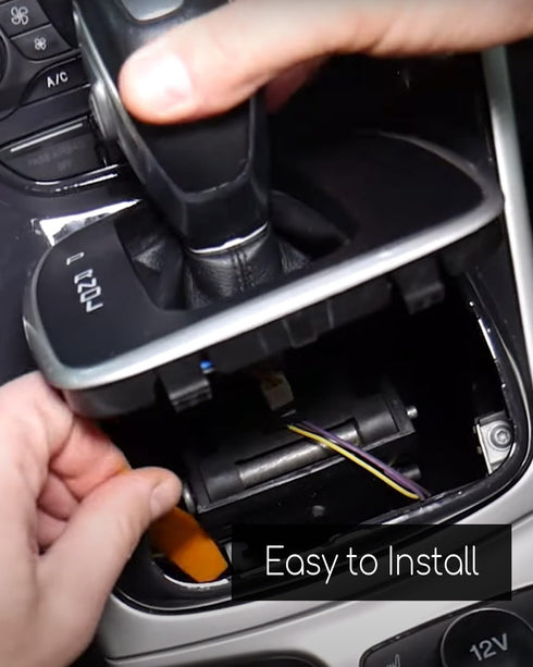 Auto Gear Shift Knob Handle with Button Fit for Ford Fusion 2013 Escort 2015-2019, Car Gear Shifter Lever Selector Replace DG9Z-7213-EA DG9Z-723, ...