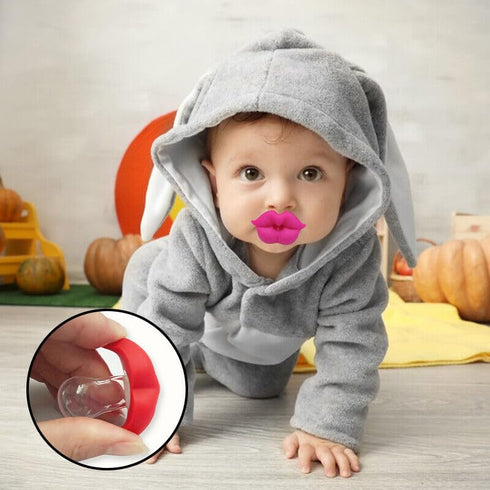 Funny Baby Pacifiers, Lips Pacifiers 0-18 Months for Babies,Lips Binky,Gift for Newborns,Infants,Toddlers,Baby Girl,BPA Free(3 Packs)...