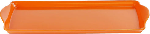 Calypso Basics Plastic Tidbit Melamine Sandwich Tray, Orange...