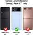 YWXTW for 2 Pack Samsung Galaxy Z Flip 4 Front Screen Protector and 2 Pack Camera Lens Protector, HD Clear Anti-Scratch Tempered Glass Camera Scre...