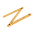 uxcell Folding Ruler 100cm 6 Fold Metric Measuring Tool ABS for Woodworking Engineer Yellow...