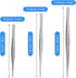 Adecco LLC Stainless Steel Tongs tweezer with precision serrated tips for sea food (8" 10" 12")...