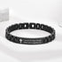 VNOX Personalized Religious Jewelry-Engraved Inspirational Christian Faith Bible Verse Quote Wristbands Elegant Link Bracelet Encouragement Gift,C...