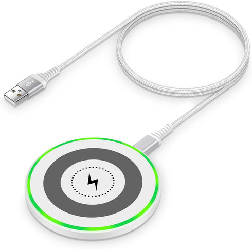 Fast Wireless Charger Samsung Charging Pad Wireless Phone Charger for Android Samsung Galaxy S24 Ultra S24 S23 FE S22 S21 S20 S10,Google Pixel 8 P...