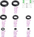 200Pcs Rubber Grommet Assortment Kit, 8 Sizes Rubber Grommets for Wiring Automotive,Plumbing, Hardware Repair Firewall Hole Plug Electrical Wire G...