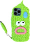 3D Silicone iPhone 15 Case with Funny Creative Stylus, Balsam Pear Design Cartoon Soft Silicone Full Protection Shockproof Cases Cover Skin for Ki...