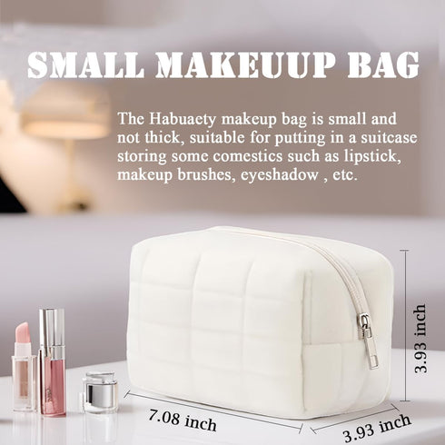 Make Up Bag Small Makeup Cosmetic Bags for Purse Women Y2k Checkered Travel Makeup Pouch...