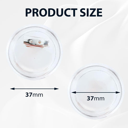 20 Pack Clear Button Pins 1.5 inch DIY Button Pins Kit Make Your Own Acrylic Buttons with Sublimation Button Maker Set for for Christmas Craft Sup...