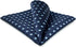 SHLAX&WING Floral Blue Mens Pocket Square Silk Handkerchief Handmade...