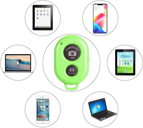Wireless Camera Shutter Remote Control for Smart Phones- Compatible with iOS/Android (2 Black)...