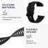 kwmobile Straps Compatible with Garmin Instinct 2 Solar/Instinct 2 Straps - 2x Replacement Silicone Watch Bands - Black/Grey...