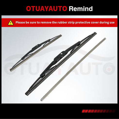 OTUAYAUTO 14" Rear Windshield Wiper Blade - Replacement for 2003-2010 Porsche Cayenne, 2008-2012 Jeep Liberty (Pack of 2)...