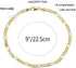 Gold Anklet Bracelets for Women Men 14K White Gold Plated Cuban Link Herringbone Paperclip Figaro Chain Ankle Bracelets for Women...