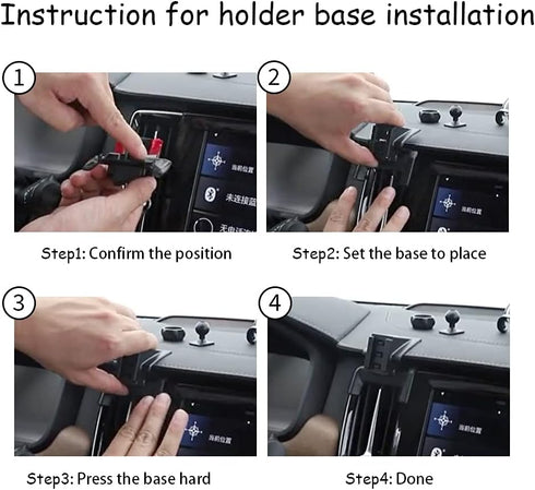 Car Phone Holder for Volvo XC40 2019 2020 2021 2022 2023 2024 2025 SUV Auto Accessories Navigation Bracket Interior Decoration Mobile Cell Phone M...