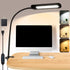 LED Desk lamps with Clamp for Home Office,High Brightness,3 Color Temperatures and Dimmable Clip On Desk Light,Flexible Gooseneck Desk Lamp with U...