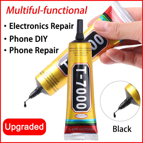 2Pcs/Bulk Clear Glue B7000 T7000 Black Glue 50ML for Cell Phones Repair Rhinestones Jewelry Glass Screen Electronic Component Clothes Fabric Texti...