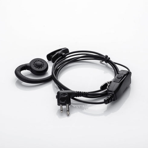 Single Wire Swivel Walkie Talkie Earphone with PTT and Microphone for 2 Pin 2.5mm+3.5mm Motorola Two Way Radio CP200 GP2000 XU1100 PRO3150 SP10...