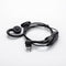 Single Wire Swivel Walkie Talkie Earphone with PTT and Microphone for 2 Pin 2.5mm+3.5mm Motorola Two Way Radio CP200 GP2000 XU1100 PRO3150 SP10...