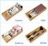 Bamboo Drawer Organizer - Kitchen Utensil Organizer Silverware Tray Cutlery Holder?Office Desk Supplies and Accessories (12x5.9x2.6 inch)...