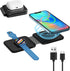 2-in-1 Wireless Charging Pad with Mag Safe - Compatible with iPhone 15/14/13/12 Pro Max, AirPods Pro, iWatch Ultra - Fast Charging Station for Qi ...
