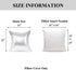 YOUR SMILE Pack of 2, New Luxury Series Silver Bling Decorative Glitzy Sequin & Comfy Satin Throw Pillow Cover Cushion Case for Wedding/Christmas,...