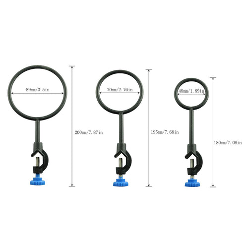 Lab Stand Support Retort Ring Set 60mm 80mm 100mm, Lab Metalware Equipment...