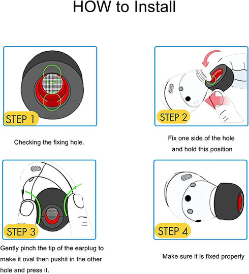 Adhiper Silicone Earbuds Replacement Buds Pro Earbuds Earmuffs Earbuds Compatible for Samsung Galaxy Buds Pro Earbuds/SML Silicone Earbuds 3 Sizes...