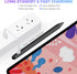 Stylus Pen 2X Fast Charge Active Pencil Compatible with 2018-2024 Apple iPad Pro 11"/12.9"/M4, iPad Air 3/4/5/M2, iPad 6-10, iPad Mini 5/6 Gen-Bla...
