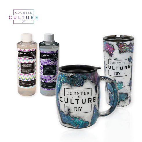Counter Culture DIY Clear Quick Coat Sealer for Resin Art, 4 oz bottle Epoxy Supplies for Coating & Casting, Tumblers, Keychains, Jewelry, No VOC ...