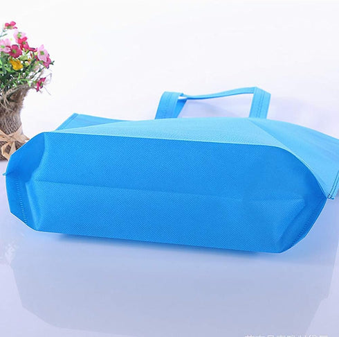 10PCS Reusable Tote Bags Travel To-Go Kicthen Dining Food Non-woven Fabric Shopping Grocery Bags with Handles...