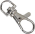 Bulk 50 Pack - Premium Metal Lobster Claw Clasp Hook Craft Findings - 1.5 Inch Clip with Trigger Snap and Round Eye Swivel D Ring by Specialist ID...