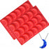 Fewo 2 Pack Moon Ice Cube Tray Silicone Crescent Mold for Chocolate Candy Gummy Jello Jelly Resin Cake Mini Soap Wax Crayon Melt...