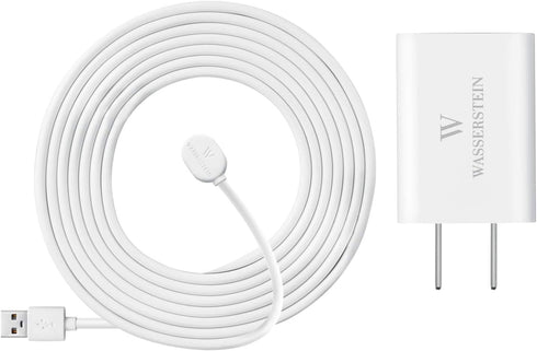 6ft/1.8m Weatherproof Outdoor Charging Cable with Quick Charge Adapter Compatible with Arlo Ultra/Ultra 2/Pro 3/Pro 4/Pro 5s (White) (NOT Compatib...
