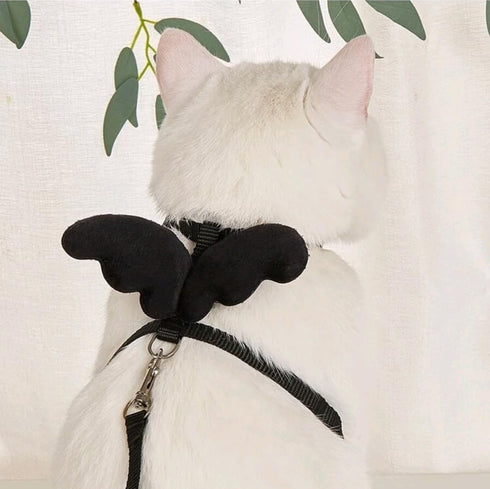 Pet Accessories Matching Leashes Harness Set Angel Wings. Cats Dogs Rabbits Hamsters. Adjustable Mesh Vest Chest Strap Outdoor Suit Small Medium P...