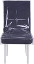 jezmozo Dining Chair PVC Plastic Covers-Heavy Duty Clear Slipcovers Seat Protectors Waterproof Covers 20" W x 19.3" D(Clear, 2)...